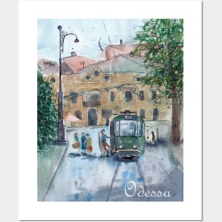 Ukraine. Odessa. Tram Posters and Art